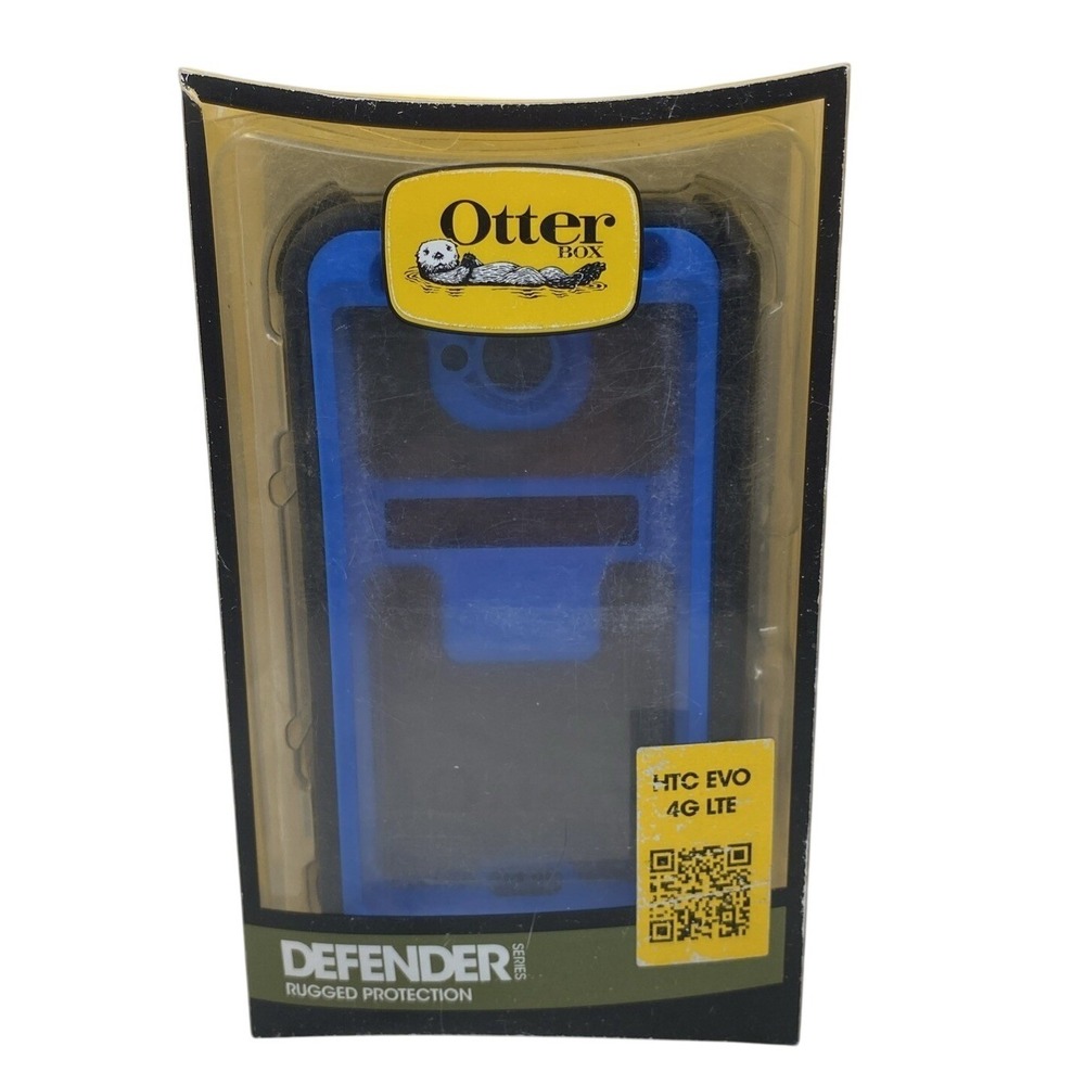 Otter Box Defender Series Rugged Protection HTC EVO 4G LTE‎ Blue Black Clip
